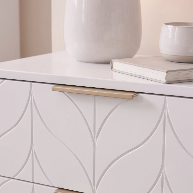 Adams Bedside Table, White, Individual