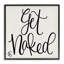 «Get NUE» en noir et blanc «Curly Script Cursive» par Penny Lane, impression d'art textuel-238987834-251467842