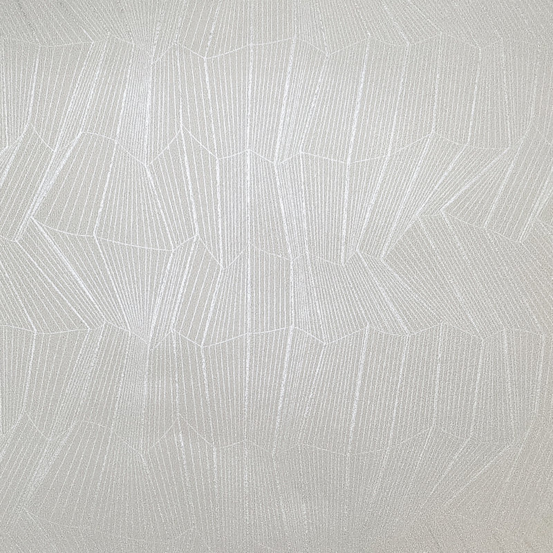 Rouleau de papier peint géométrique Artdeco, Blanc