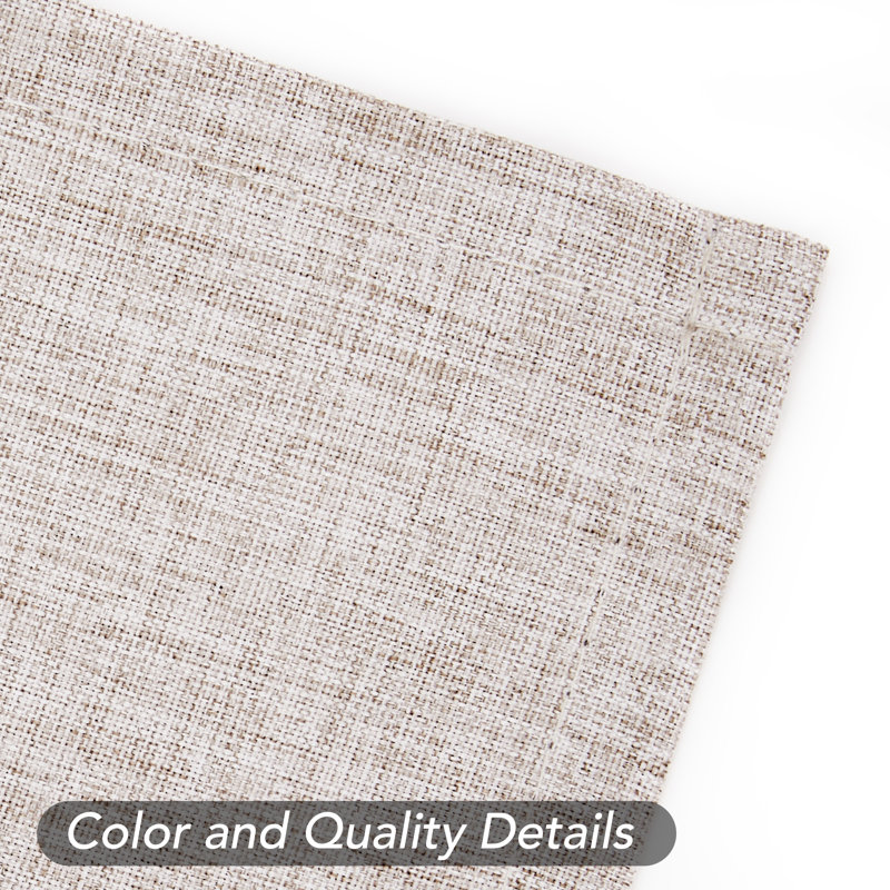 Ipswich Blackout Thermal Grommet Curtain Panels, 52" W x 84" L, Flaxen