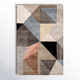 Ruben Geometric Handmade Tufted Jet Black/Moonbeam/Tuscany Area Rug