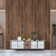 Small Slats 112" L x 12" W x 0.3" D Polystyrene Glue-up Wood Slat Walls 186 sq.ft.