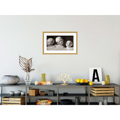 «Three Heads of Children» par Albrecht Dürer, impression giclée sur cadre