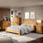 Alcott Hill Farmhouse Solid Wood Platform Bed Frame with Headboard, Rustic Pinewood Panel Bed with Chunky Sturdy Posts, No Box Spring Required-1162192882