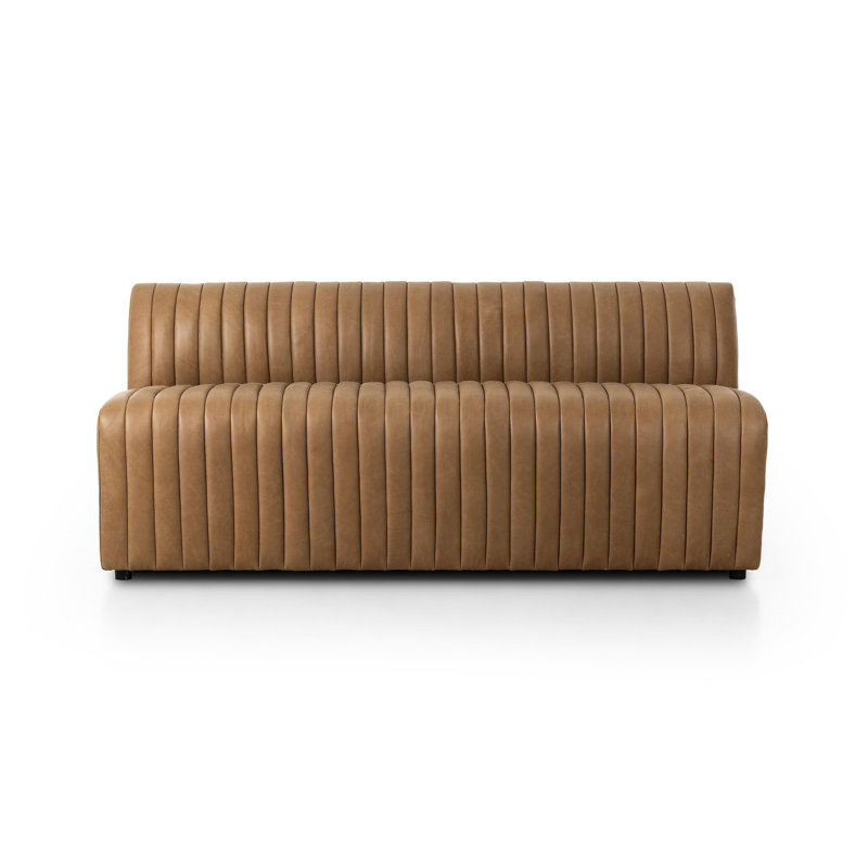 Augustine Upholstered Dining Bench, 31.5" H x 49" W x 28" D, Palermo Drift Genuine Leather