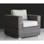Chaise de patio entièrement assemblée avec coussins moelleux pour une détente à l'extérieur et une durabilité toutes saisons.-407860534