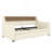 Modern Twin Size Daybed With Trundle Bed, Upholstered Daybed With Charging Station And Led Lights-1911167157