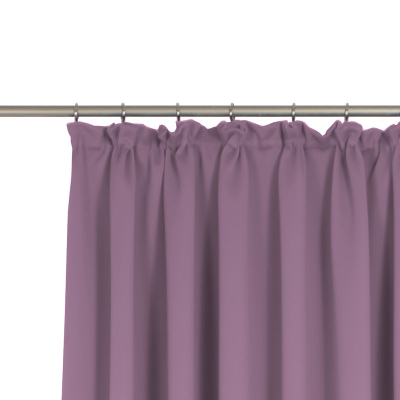 Marybel Room Darkening Single Curtain Panel, 132W x 225D cm, Lilac