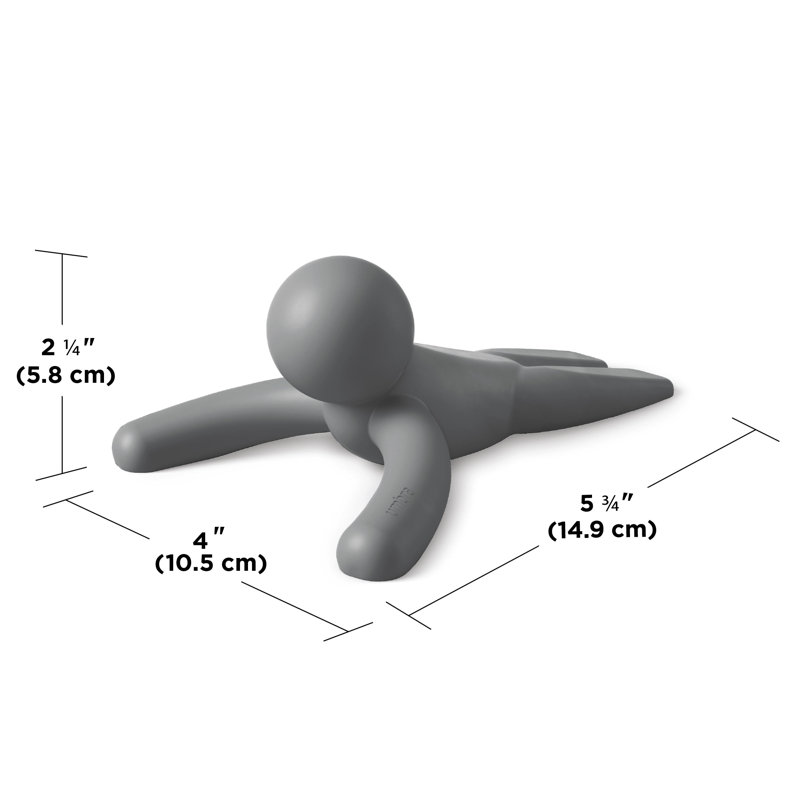 Charcoal Buddy Figurine Door Stop Set of 2