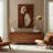 Canvas Art Fabric & Mango Wood Abstract Cutout Design Modern Casual Wall Decor For Living Room, Bedroom, Office, Or Hallway - 36" Brown, Ivory, Tan