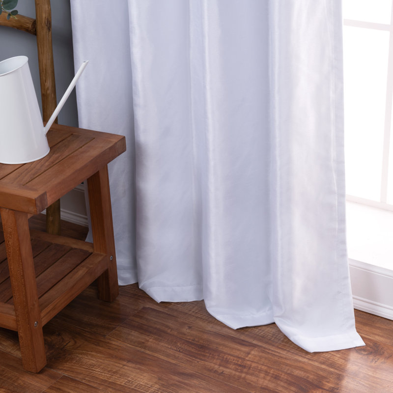 Julianni Blackout Curtain Pair, White, 52" W x  84" H