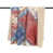Patchwork bandana rouge / bleu / crème est en rupture de stock