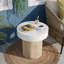Table d'appoint d'extérieur ronde 19,7 po Chariese-739867169