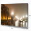 Avenue of City Park at Night - reproduction de photo sur toile tendue-18434149