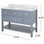 Ensemble de meuble-lavabo simple 49,00 po avec plateau en marbre Tamyiah-225641789