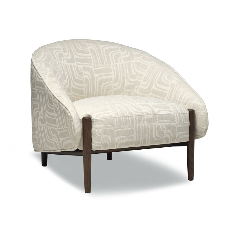 Hugh, Cream Abstract Polyester Blend