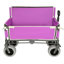 Chariot de chariot pliant convertible 3-en-1 robuste avec banc et rangement - 500 lb