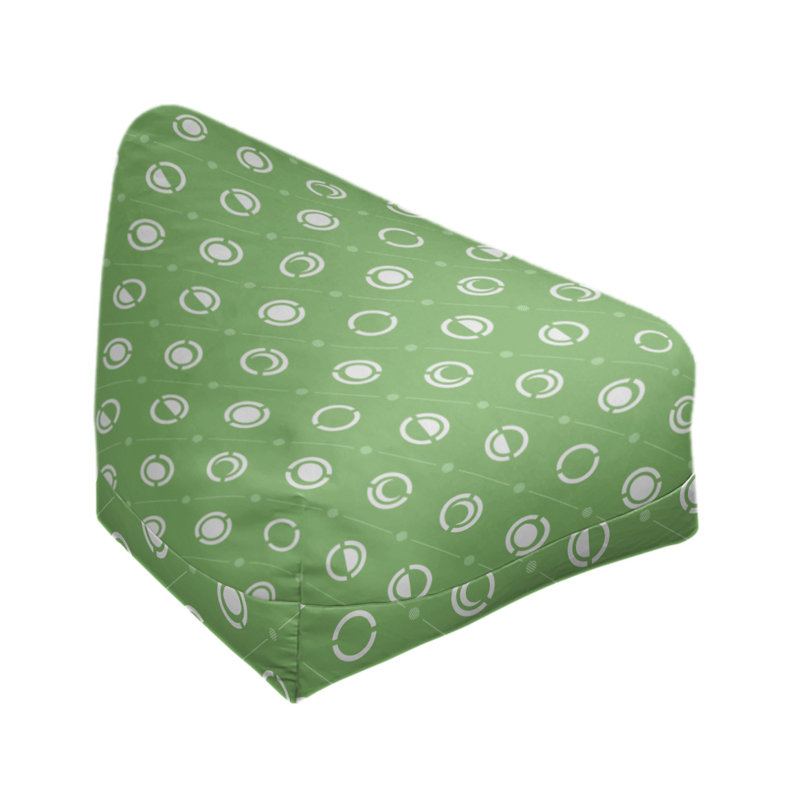 Housse de sac de pois, Blanc / Vert, H 38 po x l 42 po x P 29 po, Bourre en polyester