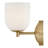 Sophisticated Three-Light Ribbed Glass Bath Vanity Light-122467654