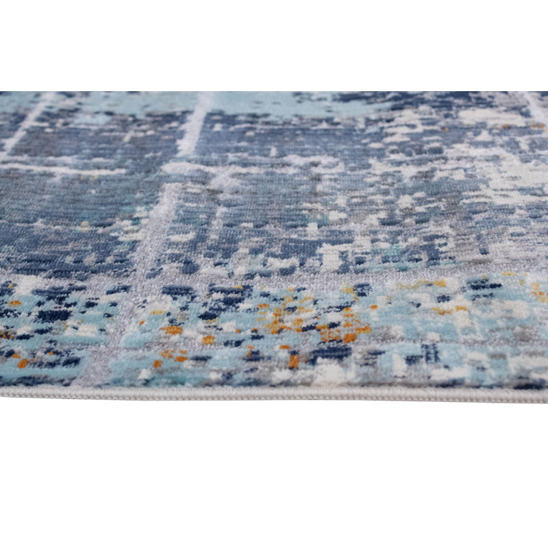 Blazek Abstract Indoor Rug, Rectangle 3'10" x 6'
