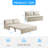 Ebern Designs Small Loveseat 3-in-1 Pull-Out Sleeper Sofa Bed with Throw Pillows-560956991