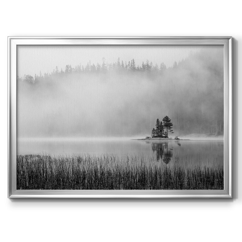 «Island Fog», reproduction sur toile, Argent, H 18 po x l 26 po x P 1,5 po