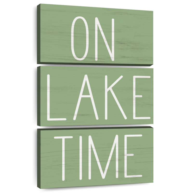 Tergel au bord du lac, H 32 po x l 20 po