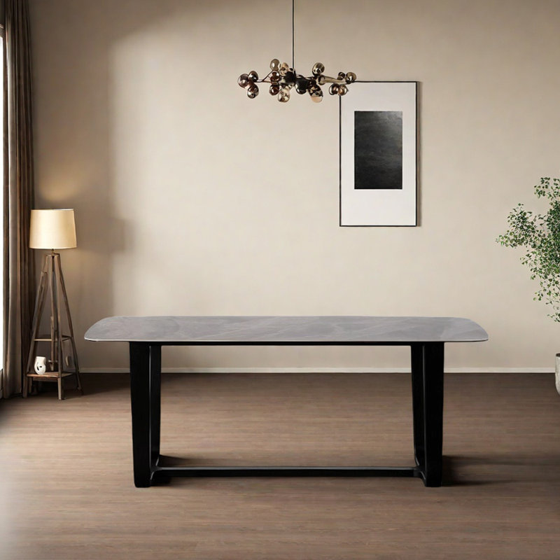 Table de salle à manger durable, H 29,92 po x L 70,86 po x l 35,43 po