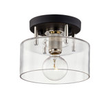 1 - Light Simple Drum Semi Flush Mount