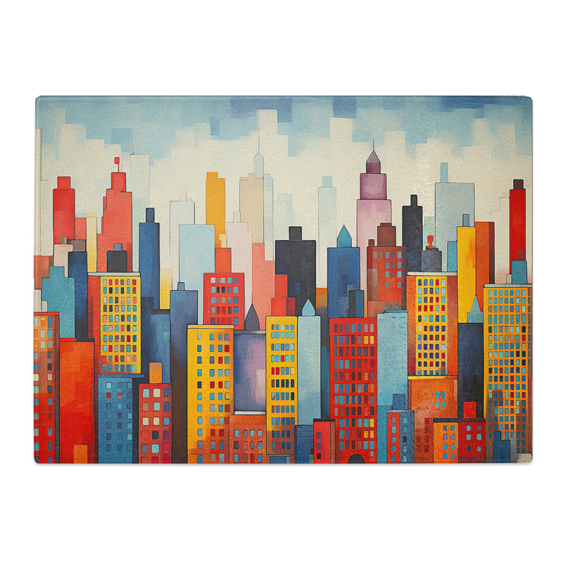 New York Minimalism  Glass Chopping Board