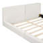 Upholstered Platform Bed With Velvet Fabric, Grounded Bed With Solid Frame-2122409224