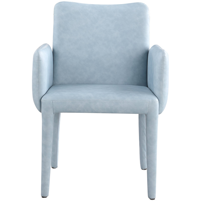 Pelle 25'' Wide, Blue Vegan Leather