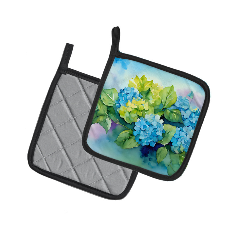 Caroline's Treasures Floral Polyester Potholder Set