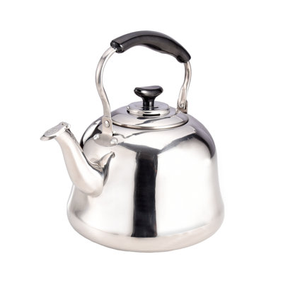 ROYALFORD Stainless Steel Tea Kettle for Stove Top, Portable Teapot for Kitchen Camping Hiking Anti - Hot Handle Tea Boiler Hot Water Kettle for Tea Coffee