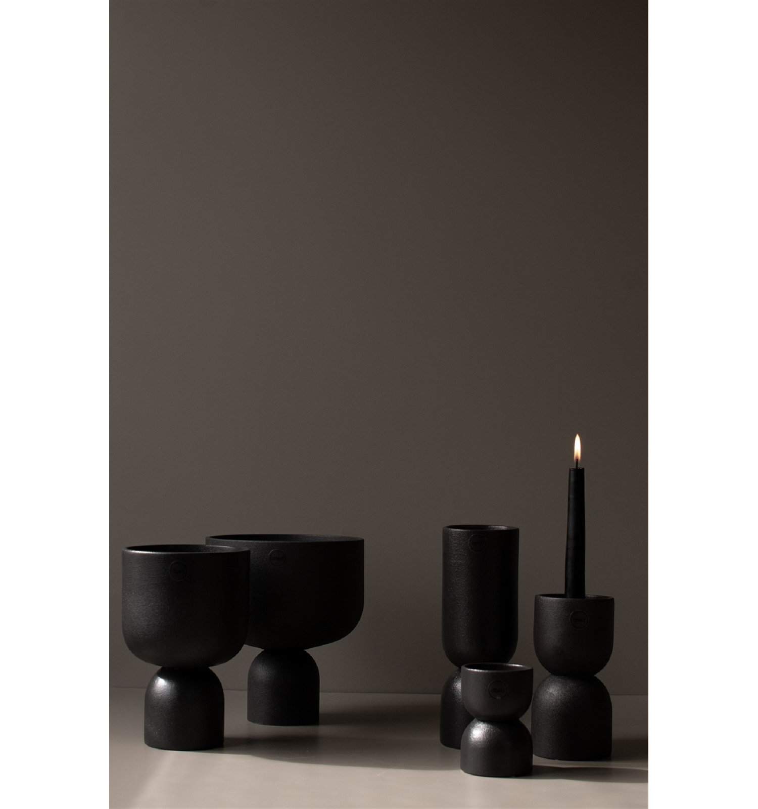 Ceramic Table Vase, 6.3" H x 3.15" W x 3.15" D