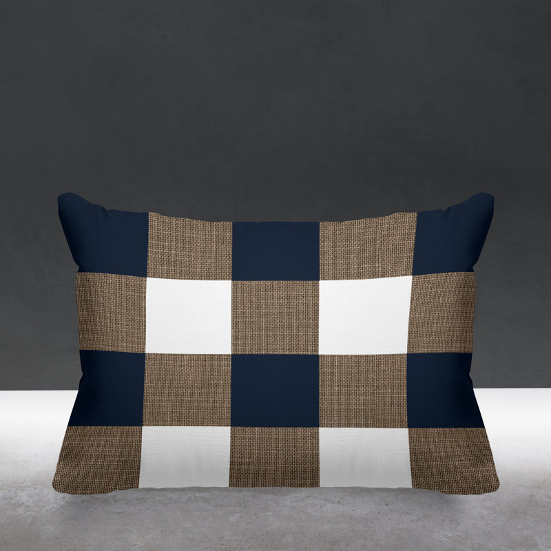 Coussin intérieur / extérieur Jeb Farm House, Brun