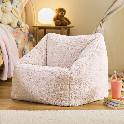 icon Kids Teddy Bear Armchair Bean Bag Grey Childrens Bean Bags Set of 2