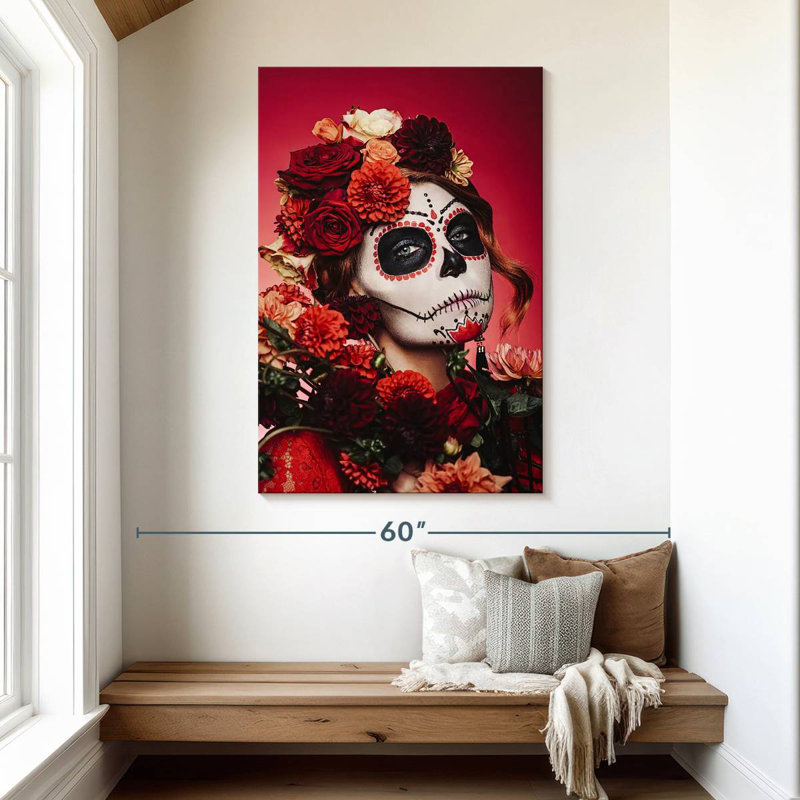 Femme Lelend Sugar Skull, H 48 po x l 32 po