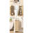 Rattan Corner Toilet Paper Storage Cabinet With Adjustable Shelves