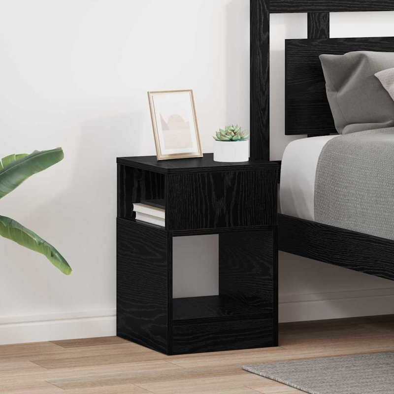 End Table, Black Oak