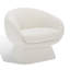 Fauteuil demi-tonneau en polyester 30,7 po Genata-731110789