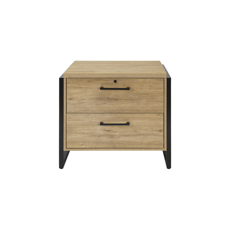 34 " Wide 2 Lateral Filing Cabinet, Light Brown
