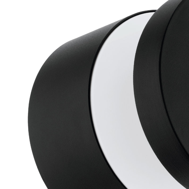 Melzo Integrated LED Outdoor Flush Mount, Black