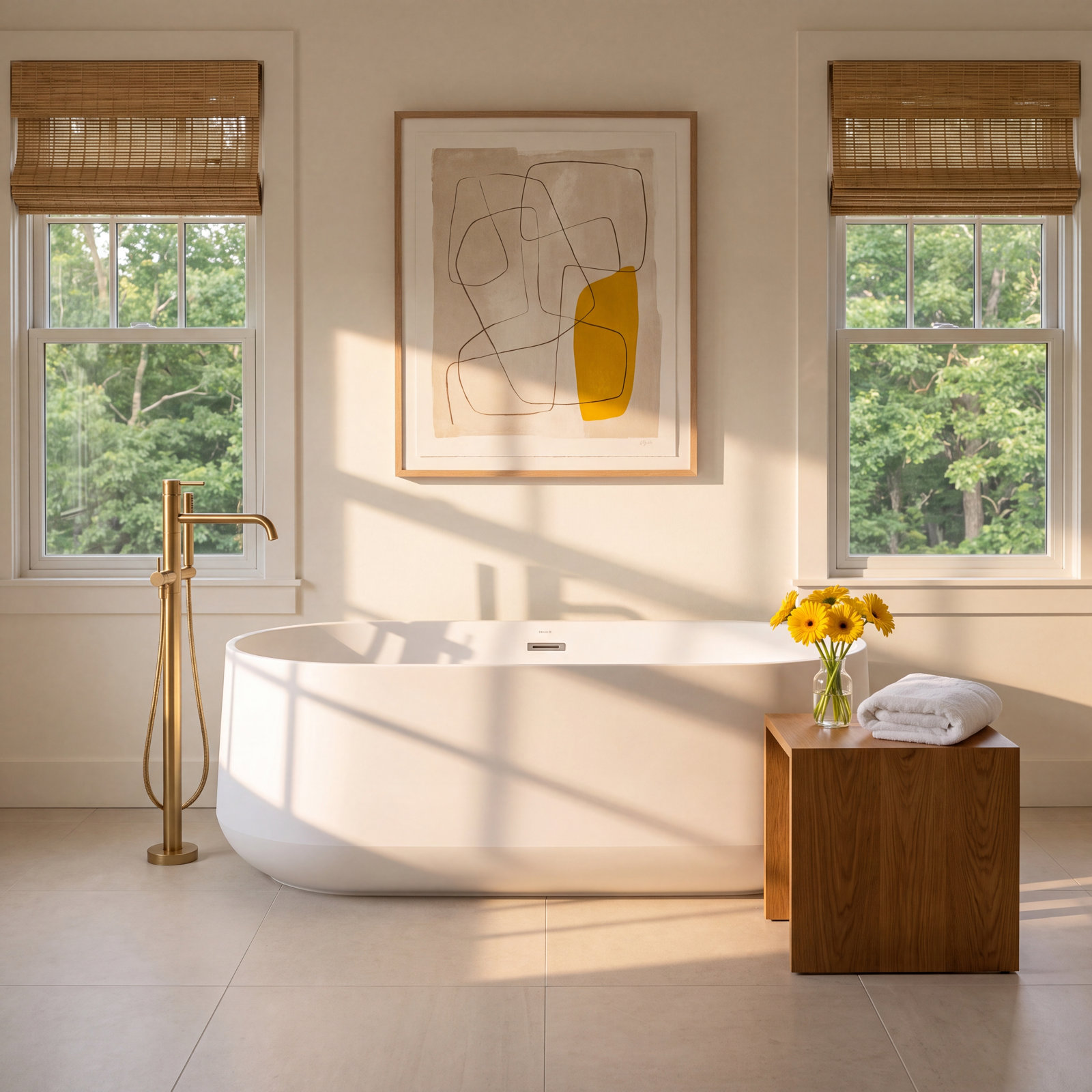 Ceric 65" Freestanding Soaking Bathtub