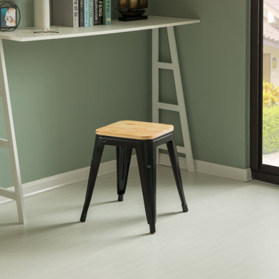 Arismel Solid Wood Counter Stool