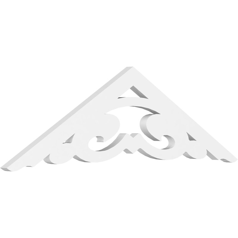 Pignon en PVC de qualité architecturale Preston, H 10,5 po x l 36 po x P 1 po, 7 / 12
