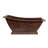 67" Hammered Copper Canoa Single Slipper Bathtub