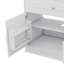 Meuble-lavabo de 36 pouces avec lavabo en céramique, unité de rangement pour salle de bain avec 2 portes et tablette réglable-121088177