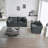 Upholstered Sofa Set With Pillows