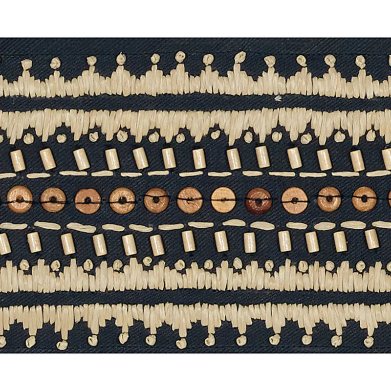 Ruban Schumacher x Mary McDonald Tonga, Noir lave